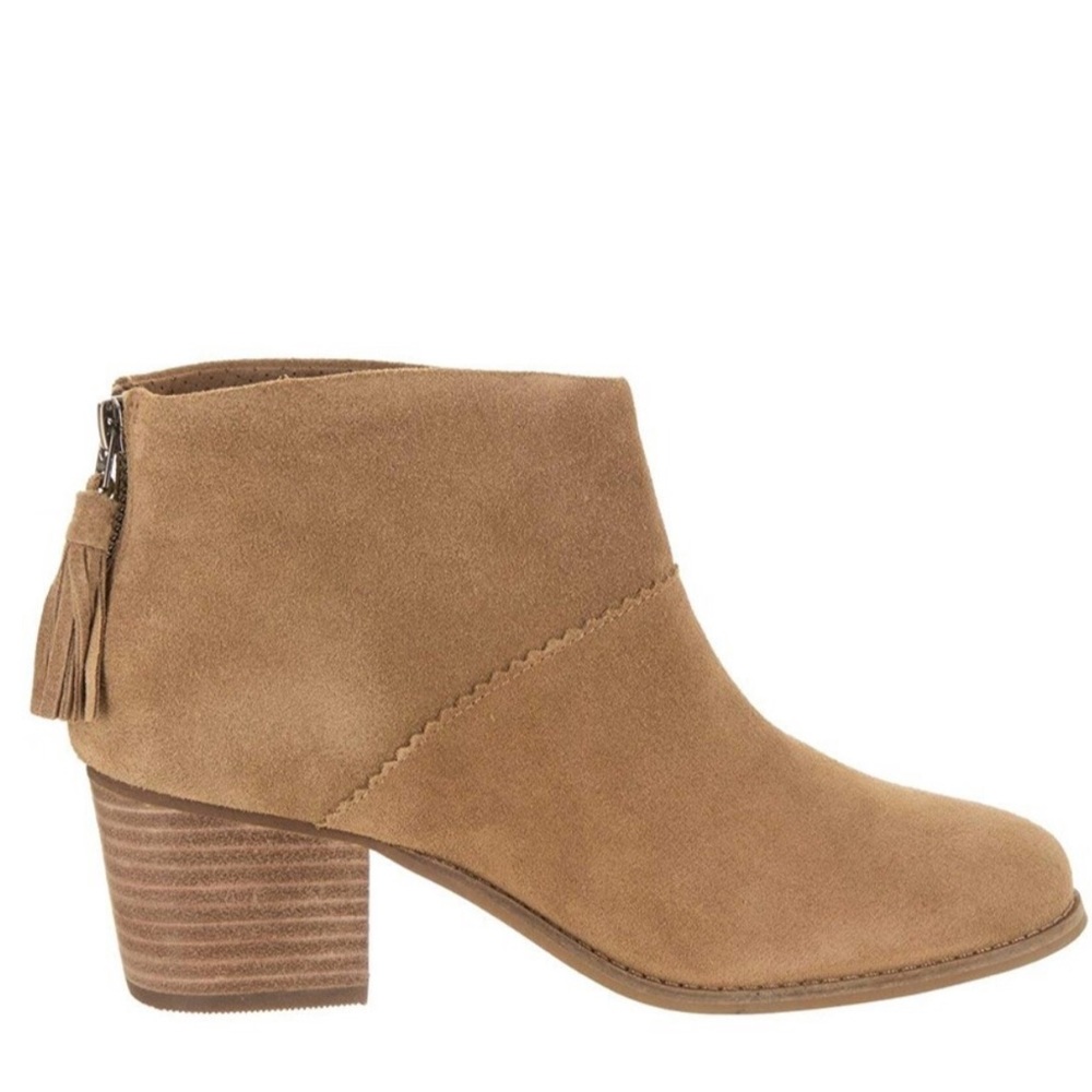 TOMS Women's Leila Bootie Oxford Tan Suede -10